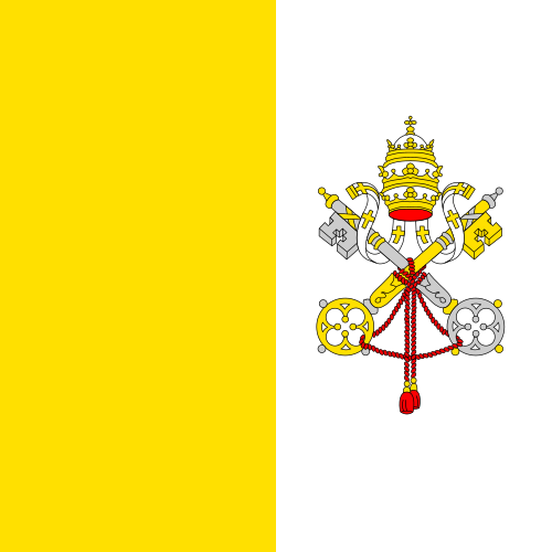 Vatican national flag - official symbol of Europe